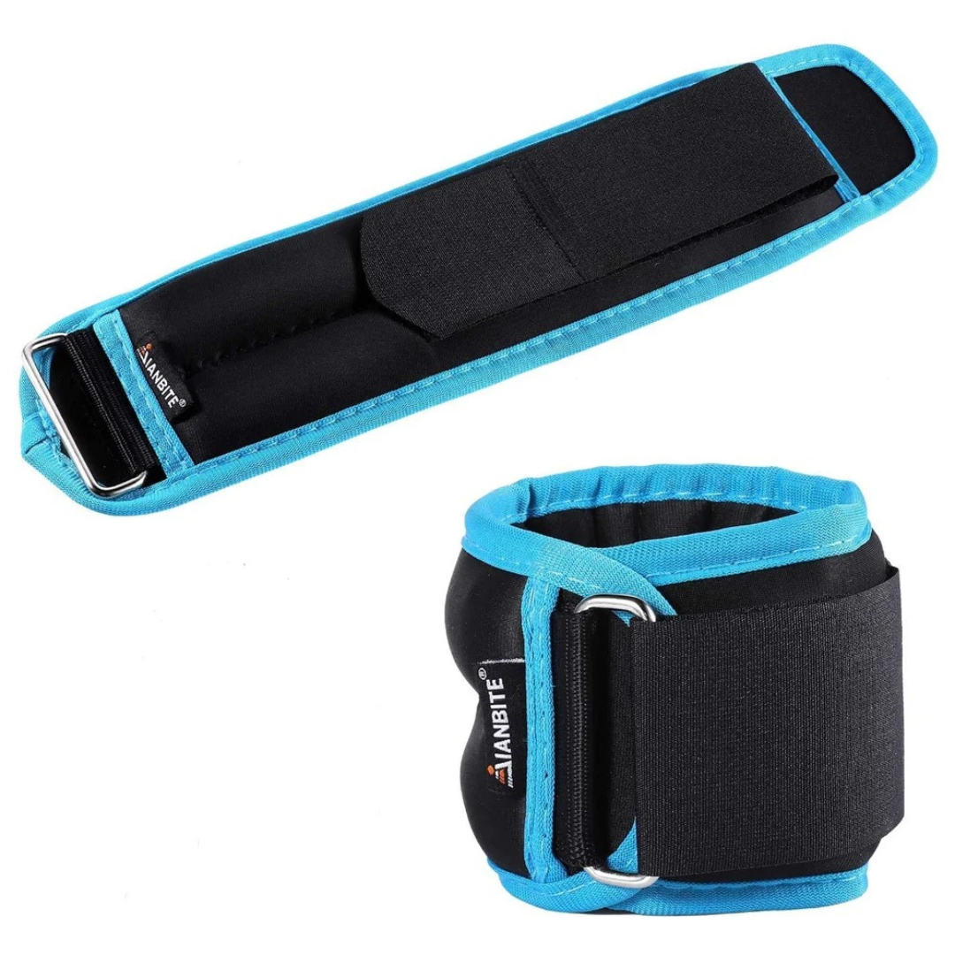 ZodiacZen Lot De 2 Poids Pour Poignets Et Chevilles Bleu - 0,3 Kg Chacun - Idéal Pour Enfants, Débutants, Danse, Course Et Gymnastique