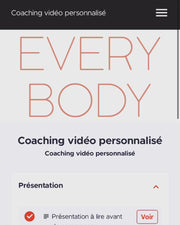 Coaching Vidéo Personnalisé
